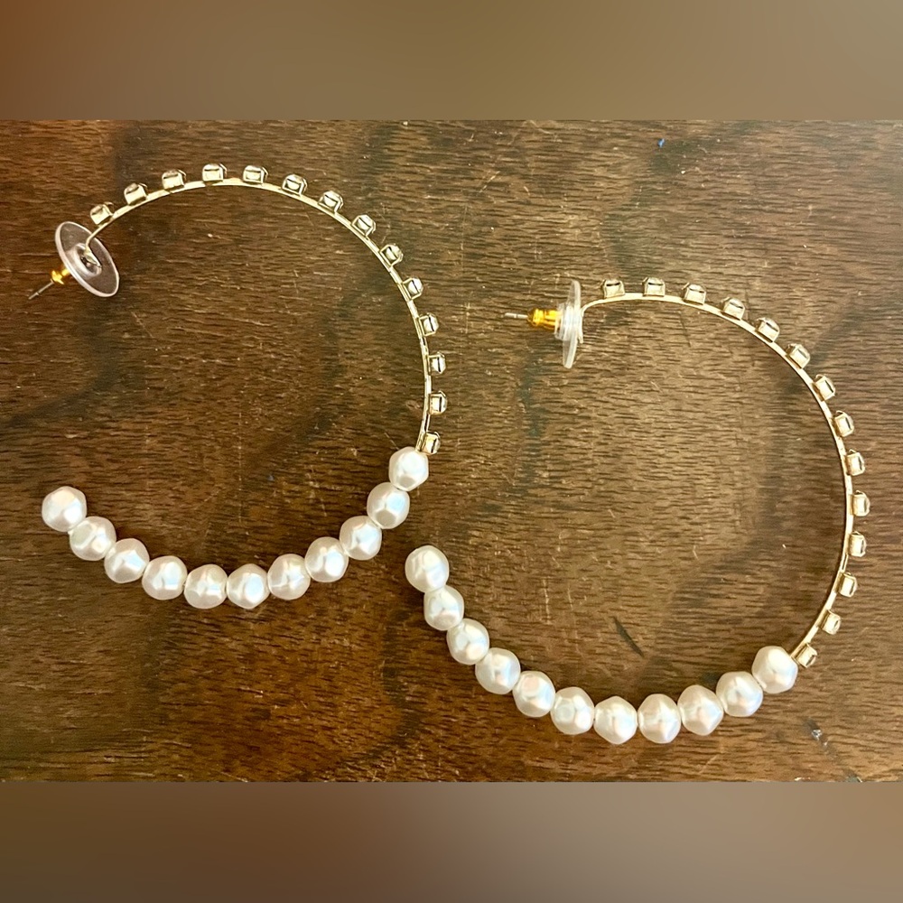 Reclaimed vintage medium sized hoops.